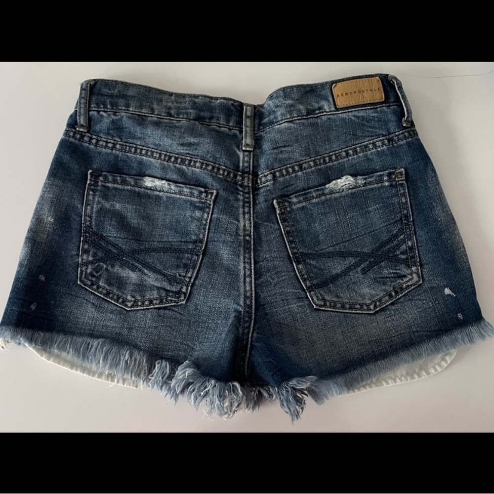Aeropostale high waisted jean shorts